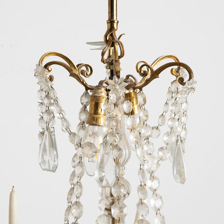 Chandelier, mid-20th century.