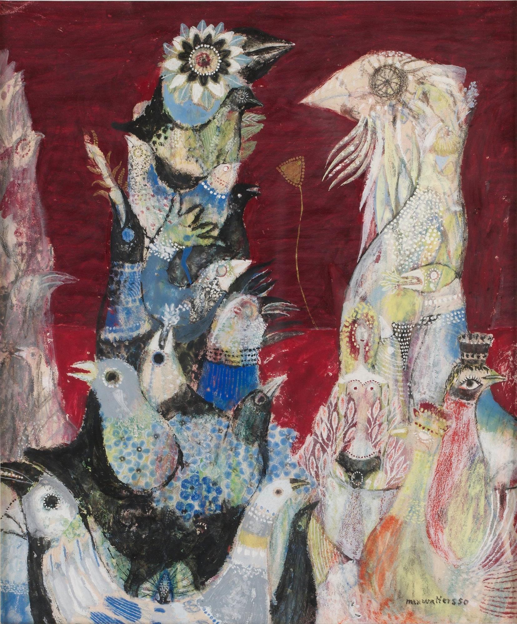 Max Walter Svanberg, Imagination med fåglar och kvinna.