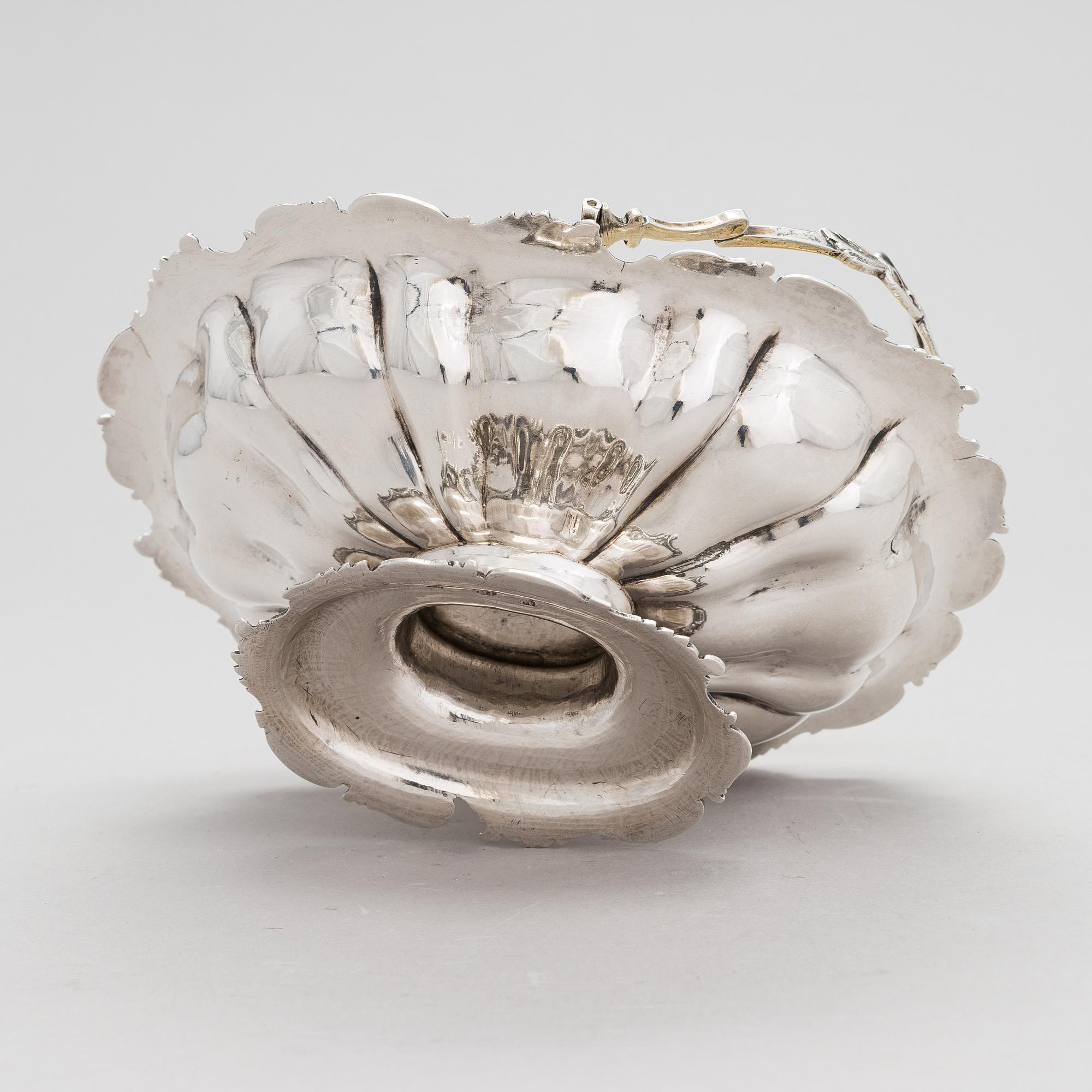 Ivan Gubkin, Konfektkorg, silver, Moskva, Ryssland 1843.