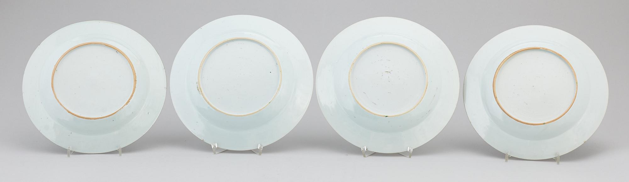 A group of 11 famille rose plates, Qing dynasty, Qianlong (1736-95).