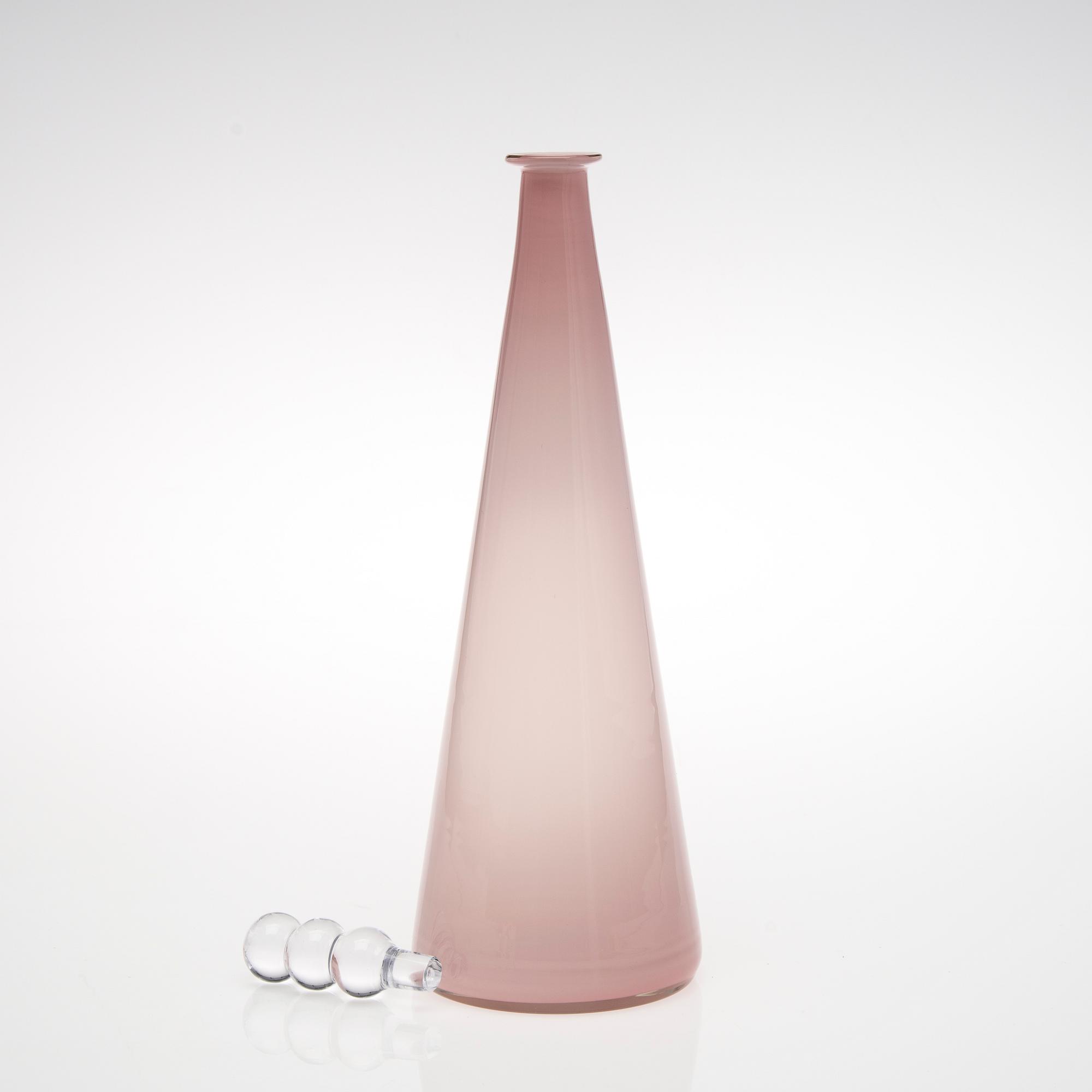 FLASKA, glas, "Tzarina", signerad Nanny Still, Riihimäen Lasi.