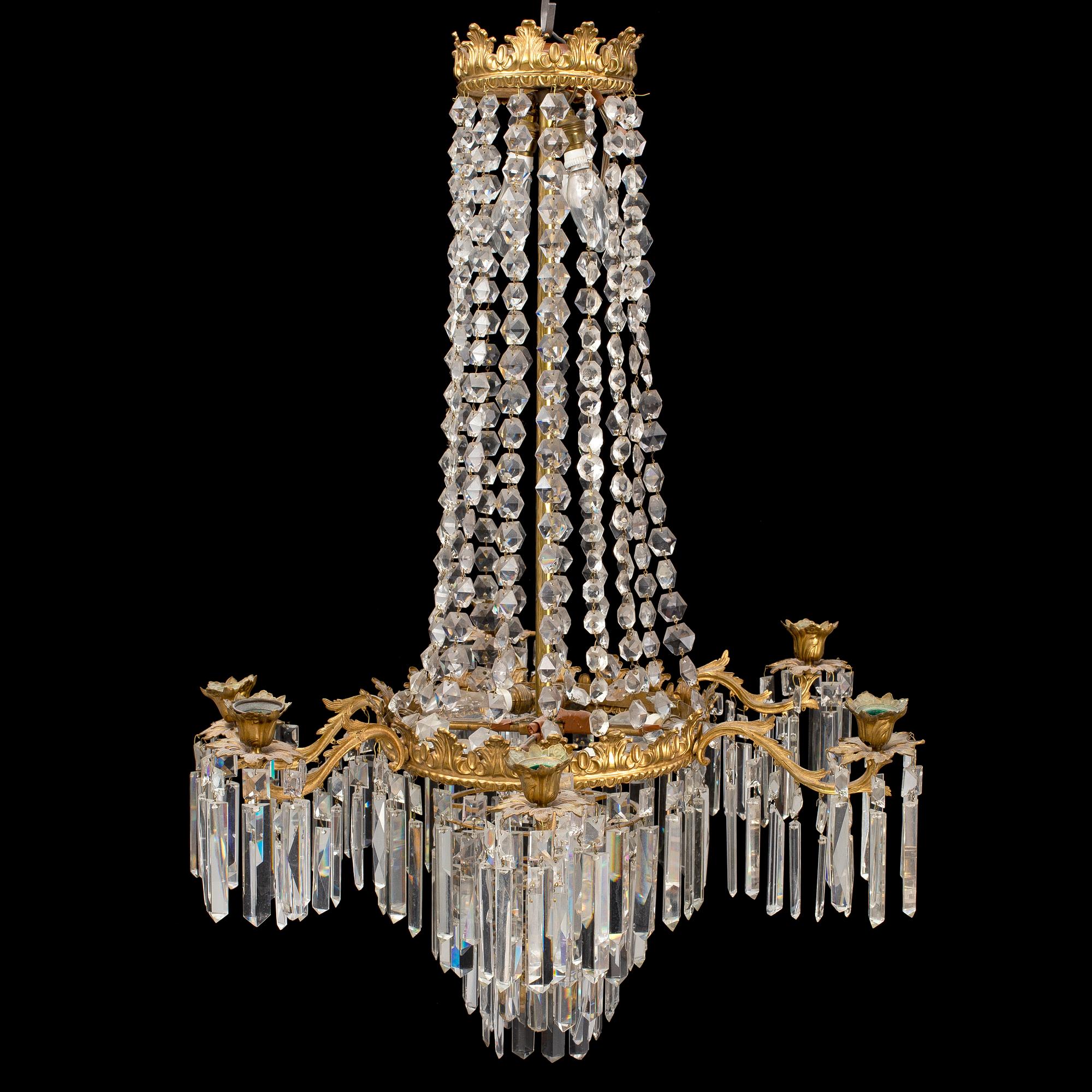 A second half of the 19th century chandelier.