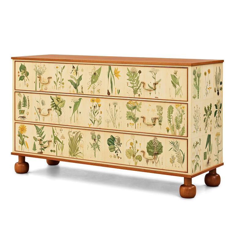 Josef Frank, a chest of drawers/ a sideboard "Flora", Svenskt Tenn, Sweden, mid 20th century, model 1050.