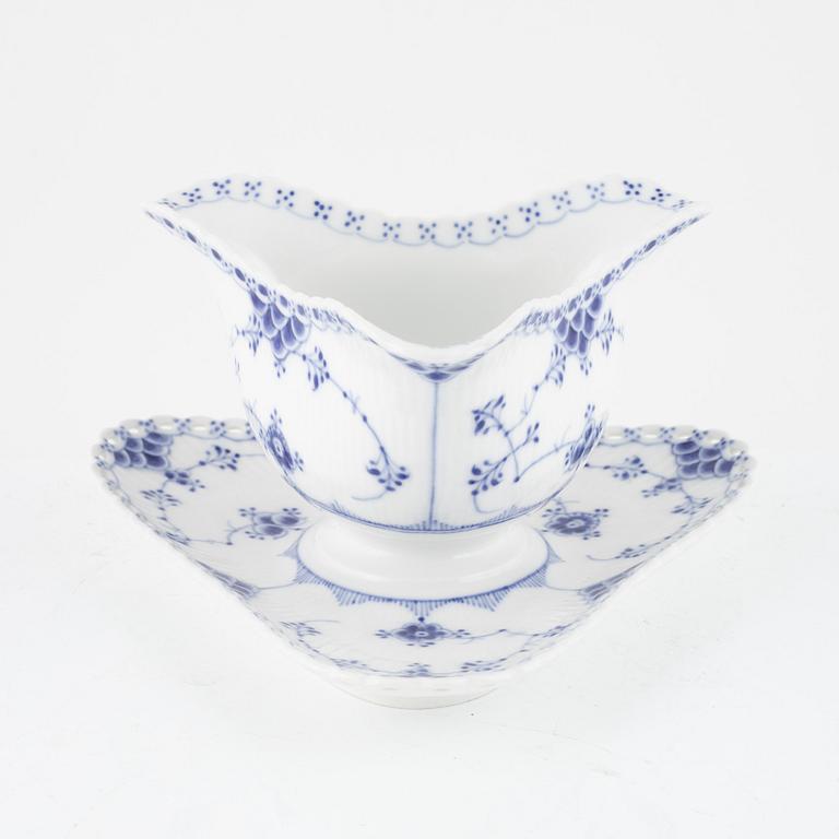 39 porcelain pieces of a 'Musselmalet' service, Royal Copenhagen, Denmark.