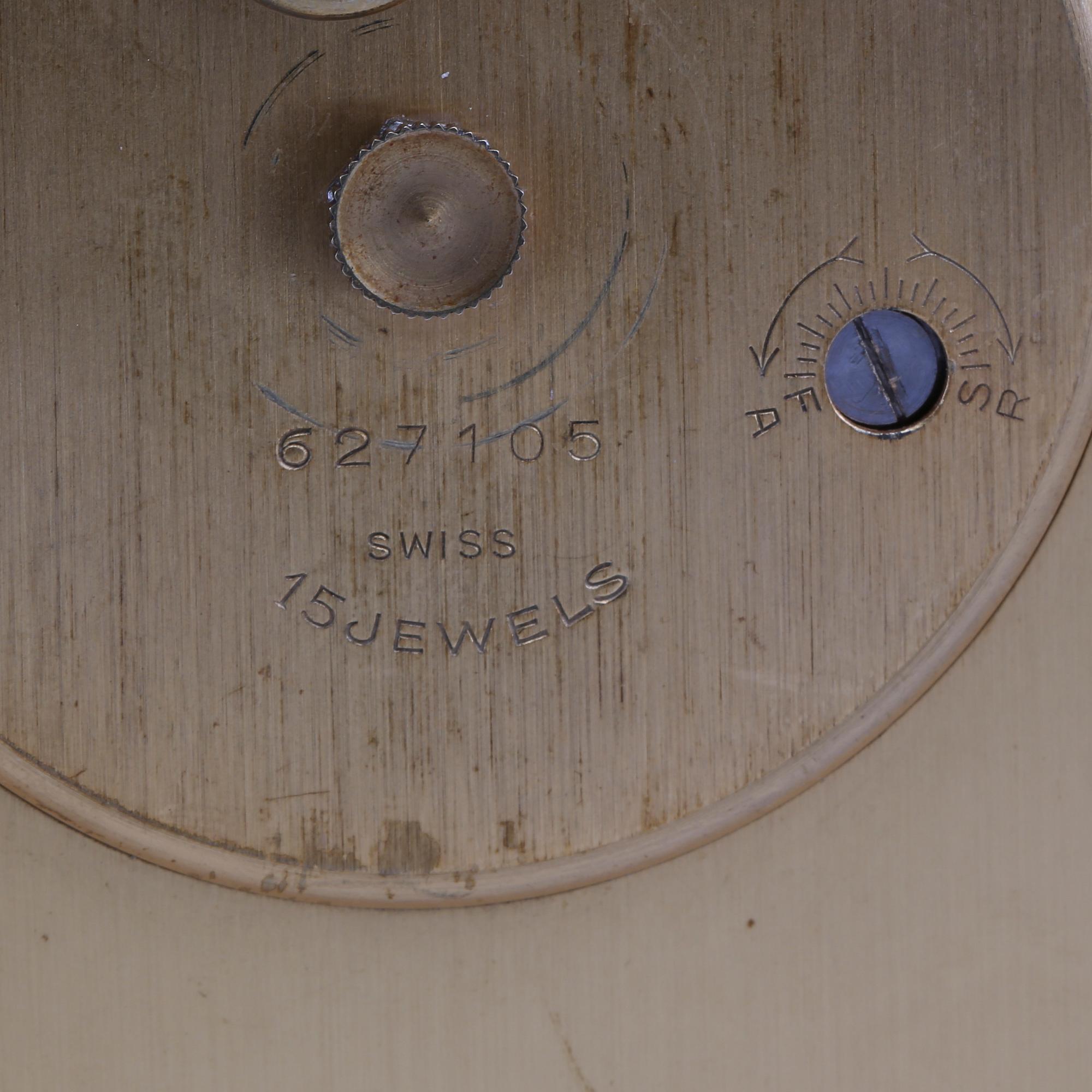 An Imhof table clock, later part of the 20th century.