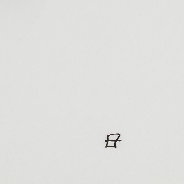Eduardo Chillida, serigrafi, 1982, signerad i trycket.