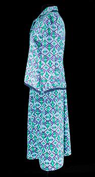 A 1970s two-piece ensemble consisting of blouse and skirt by Emilio Pucci.