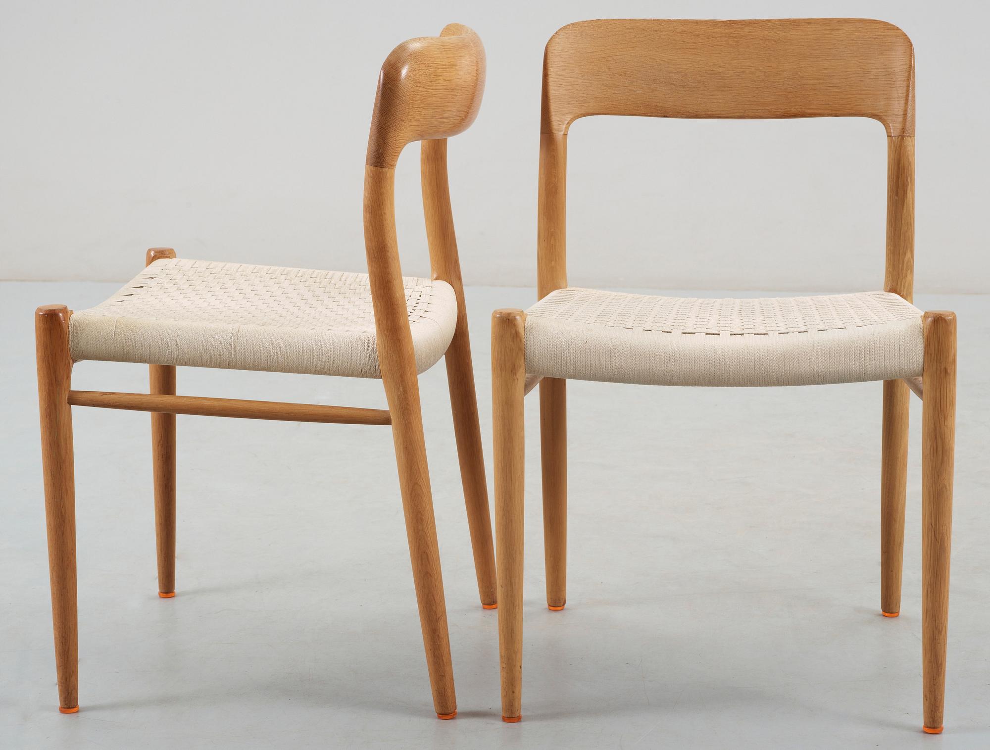 STOLAR, 4st, modell 75, Niels O Möller, J L Möller, Danmark, 1960-tal.