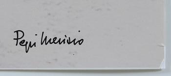 PEPI MERISIO, 3 st, fotografi, 2 sign samt 1 stämpelsign a tergo.