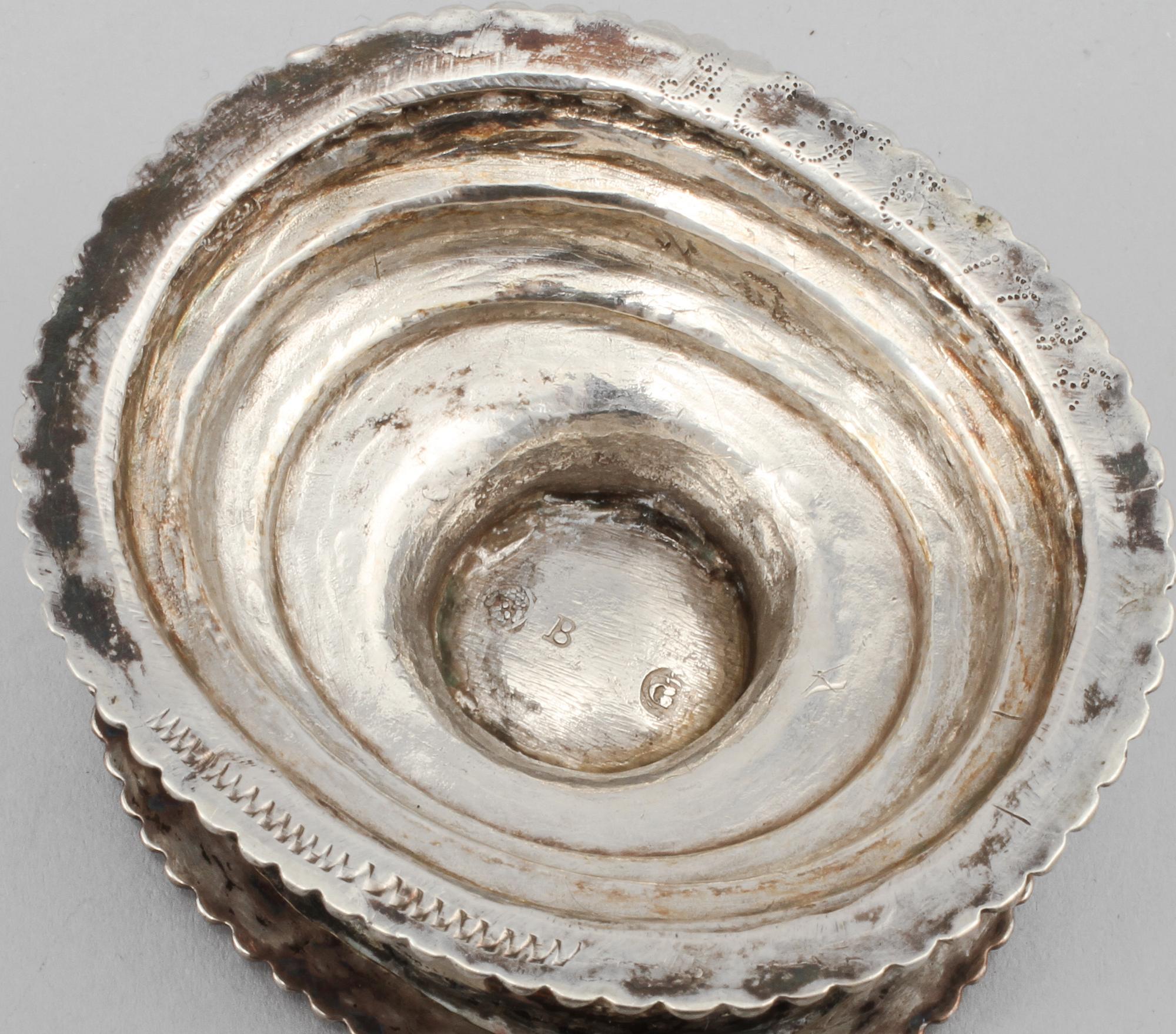 SALTKAR, silver, Sverige, 1760, vikt 77 gram.