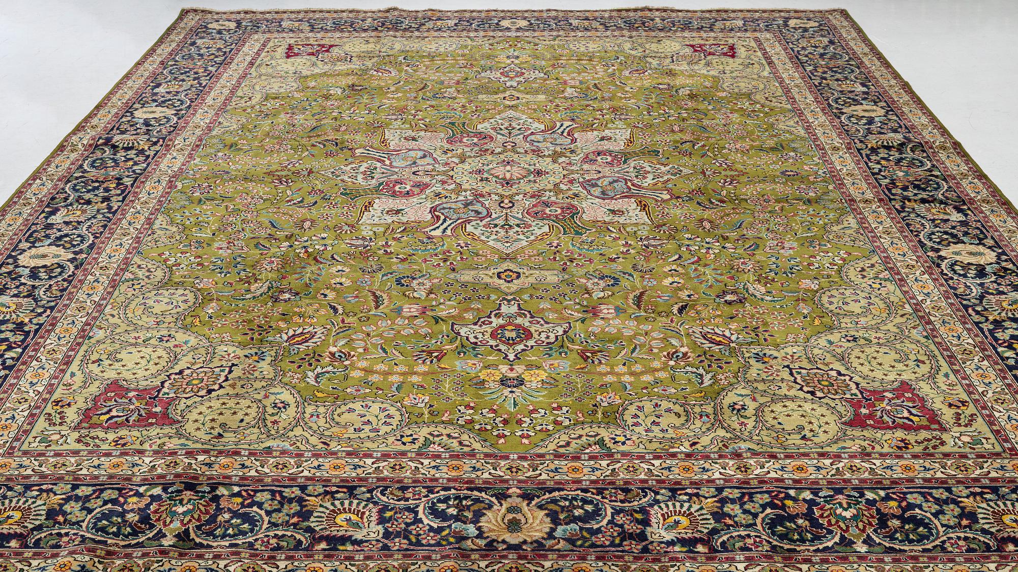 Carpet, Tabriz-Patina approx. 502x345 cm.