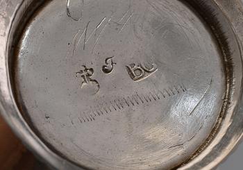 BÄGARE, silver. Bengt Collin Uppsala 1764. Vikt 53 g.