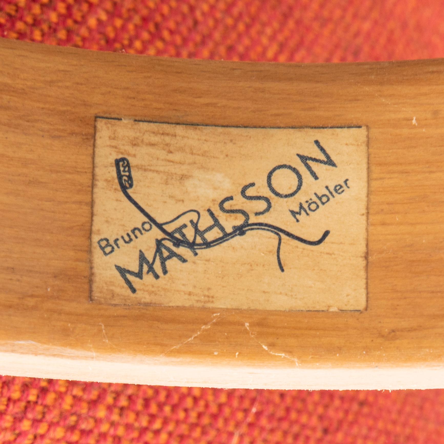 Bruno Mathsson, lounge chair, Värnamo dated 1943.