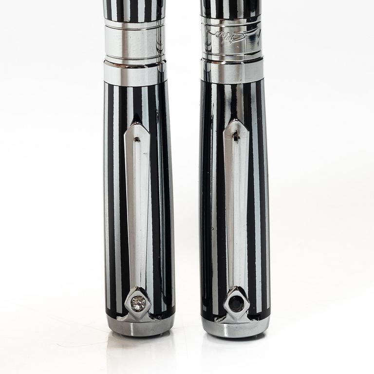 Pennor, 2 st, Montblanc, i etui.