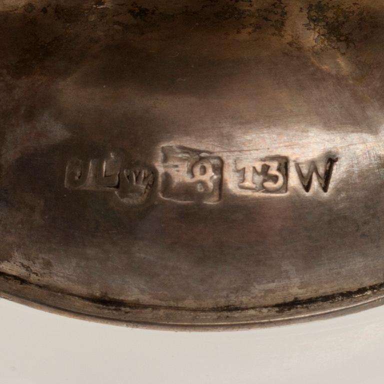 PARTI SILVER, 6 delar. 1816 - ca 1900. Vikt 674 g.