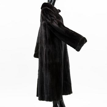 A SAGA MINK FUR COAT.