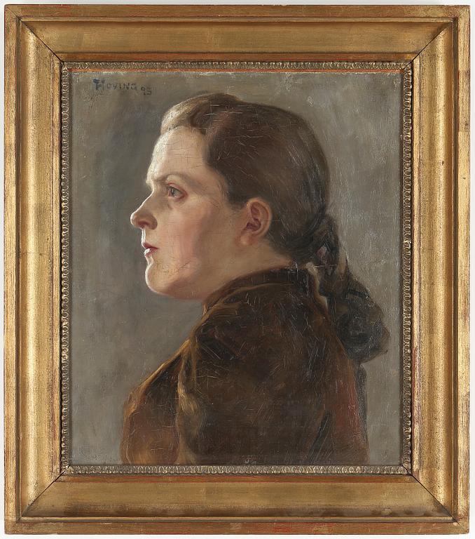 FOLKE HOVING, olja på duk, bär signatur samt daterad.