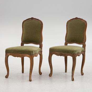 A pair of Rococo chairs, second half of the 18th century.