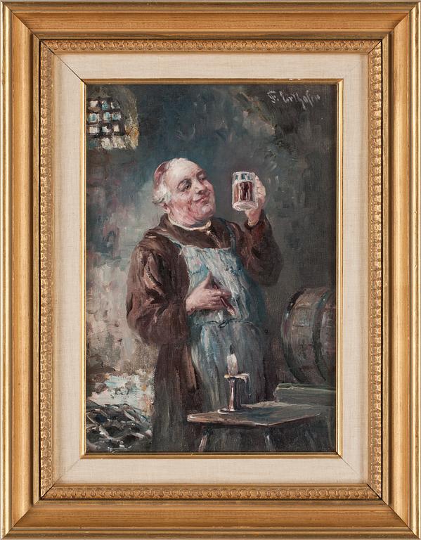 F ERLHOFER, ett par, olja på duk, sign. 18/1900-tal.