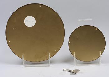 SKEPPSUR samt BAROMETER, mässing, 1900-talets andra hälft.