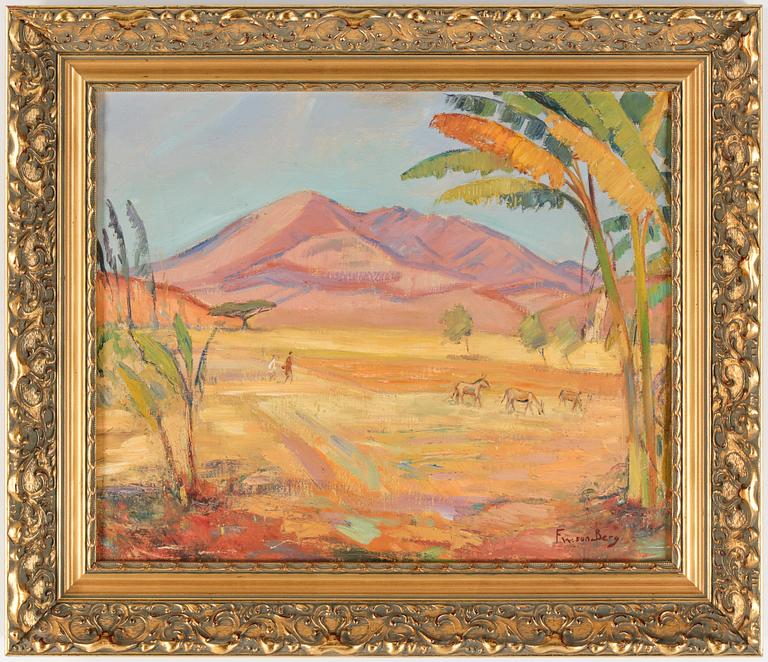 FOLKE WILHELMSSON BERG, olja på duk, signerad, 1960-tal.