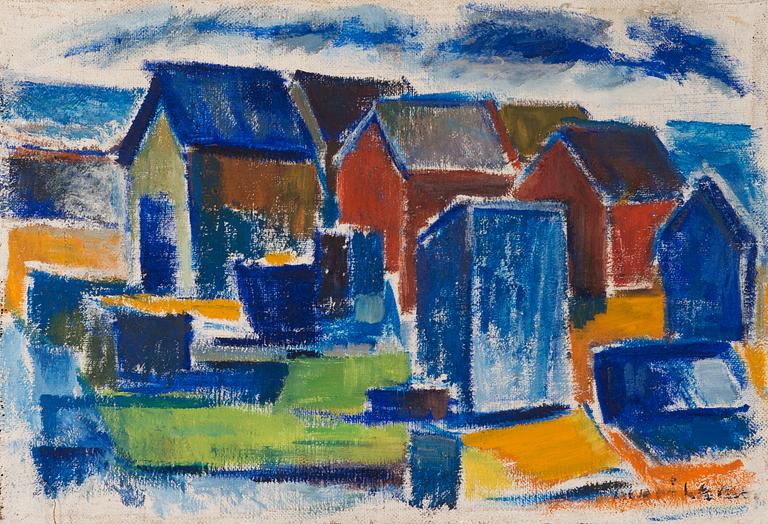 OLAVI LANU, oil on canvas, signed.