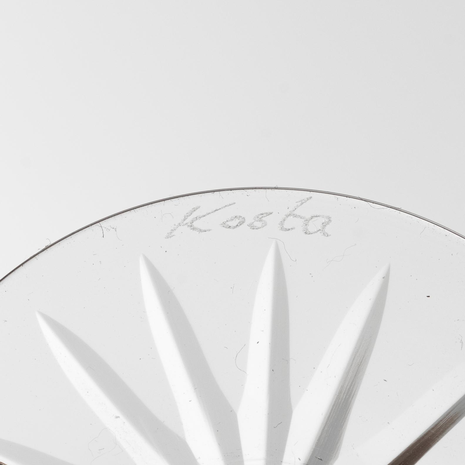 Fritz Kallenberg, champagneglas, 5 st, "Elvira Madigan", Kosta.