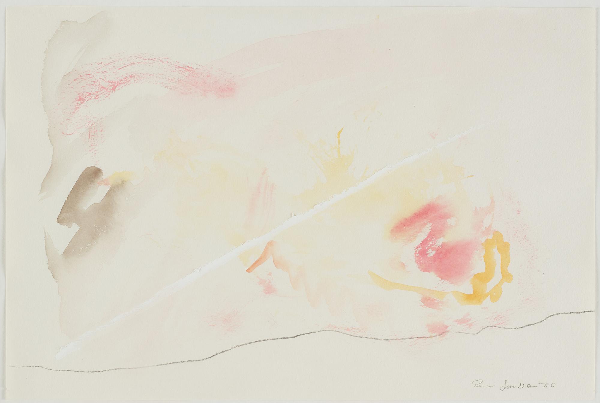 RUNE JANSSON, watercolor, signed and dated -86.