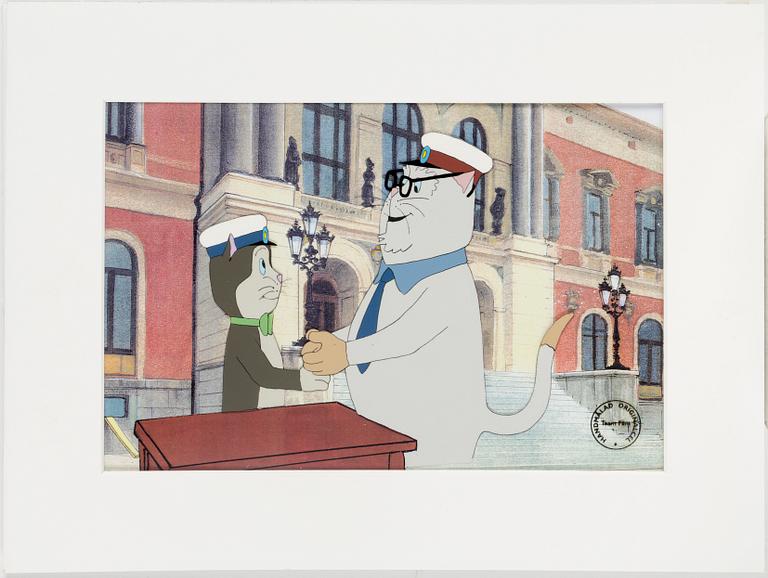 FILMCELLER, 10 stycken, original, ur "Pelle Svanslös", Team Film, flertalet sign SL.