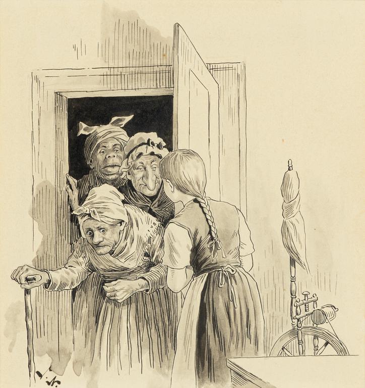 Jenny Nyström, "Här bor doktor allvetande"/De gamla tanterna.