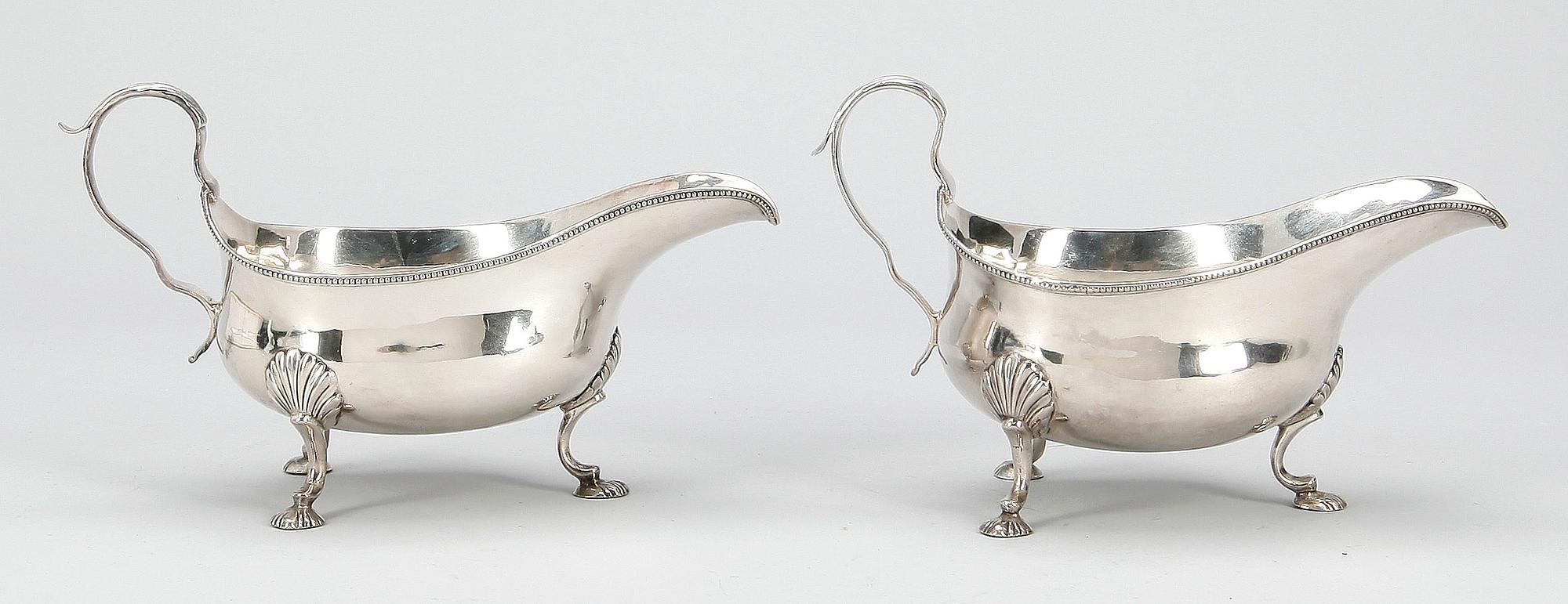 SÅSSNIPOR, ett par, London 1783. Totalvikt 460 gr.