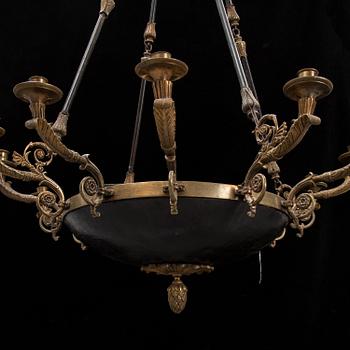 An Empire style lamp, early 20th Century.