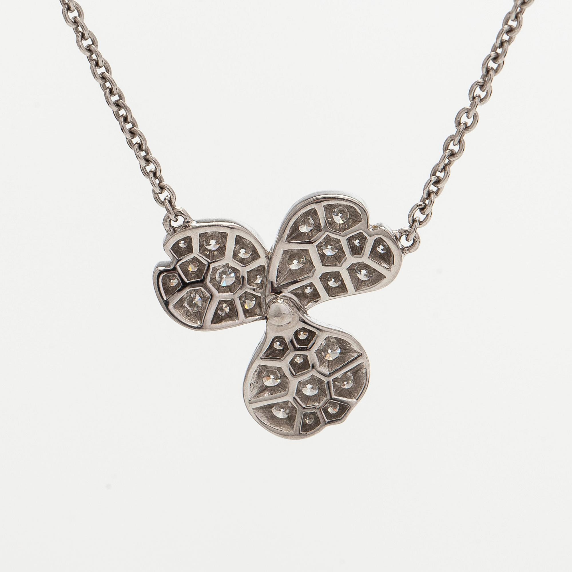 Tiffany & Co, a platinum 'Paper Flowers' necklace with diamonds.