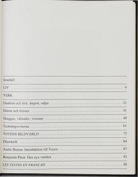 MARIE TOYEN, engraving, signed and numbered 68/75, and BOK,
"TOYEN", Ragnar von Holten.