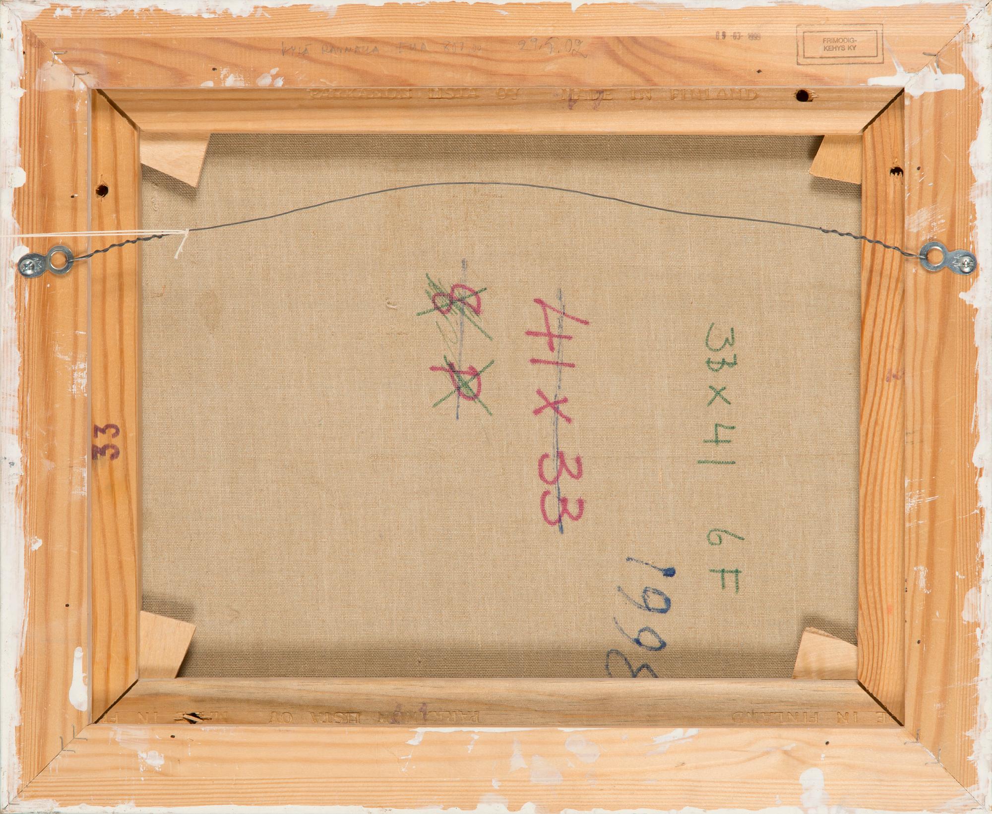 Christina Snellman, olja på duk, signerad och daterad 1998.