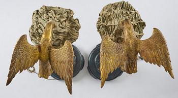 A pair of Art Deco chinoiserie floor lamps, 1920's.