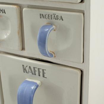 A spice rack by Gefle, first half of the 20th century.
