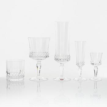Ingeborg Lundin, a 30-piece 'Silvia' glass service, Orrefors.