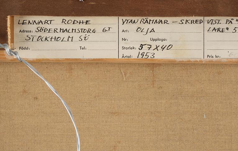 Lennart Rodhe, "Ytan Rämnar - Skred".