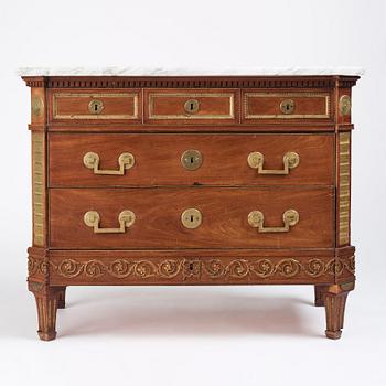 A late Gustavian commode attributed to F A Eckstein.