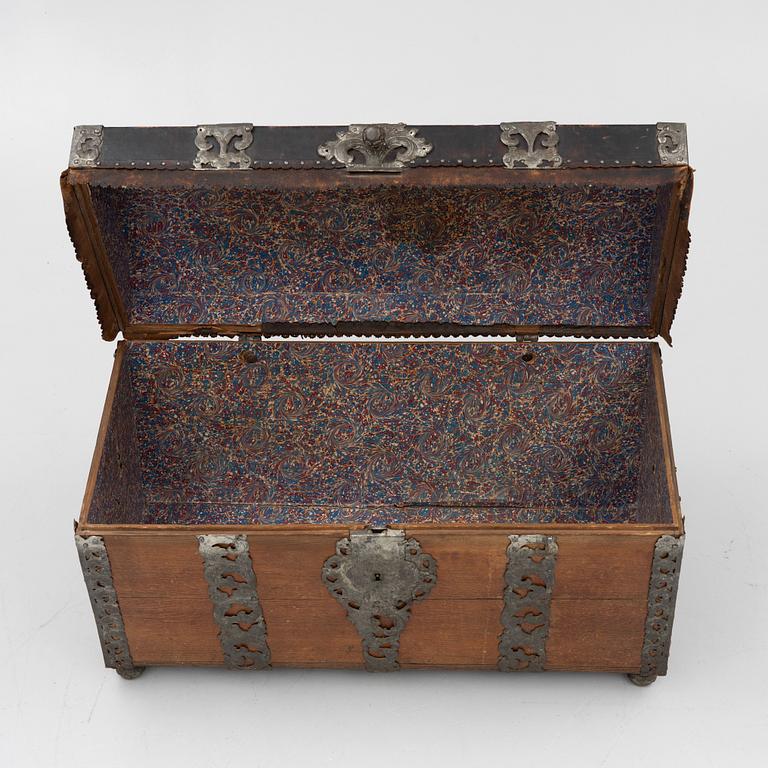 A Swedish baroque chest, circa 1700.