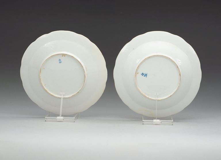 Two Russian Armoiral plates, Imperial porcelain manufactory, St Petersburg, period of Nicholas I.