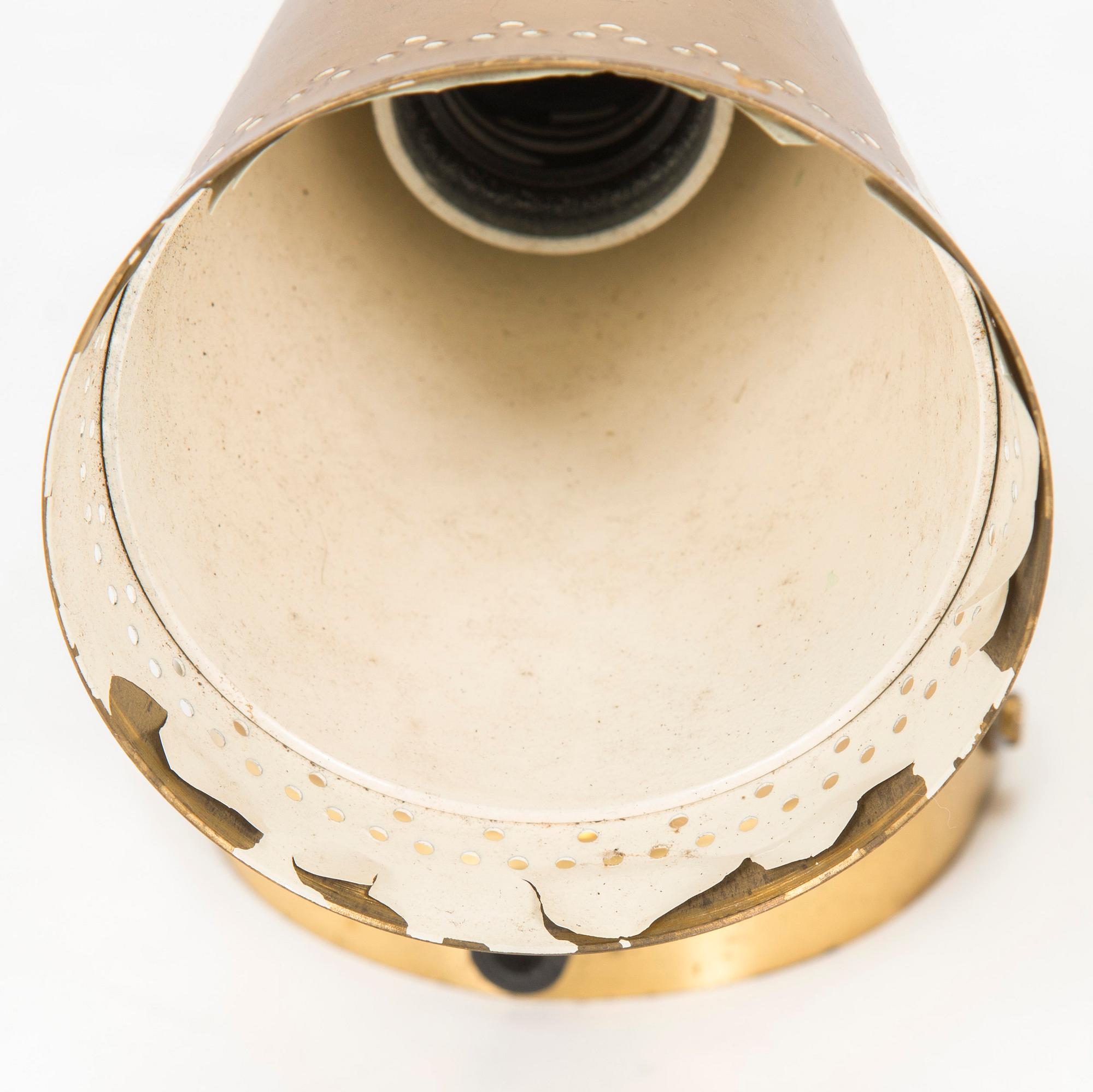 A pair of late 20th century wall lights.