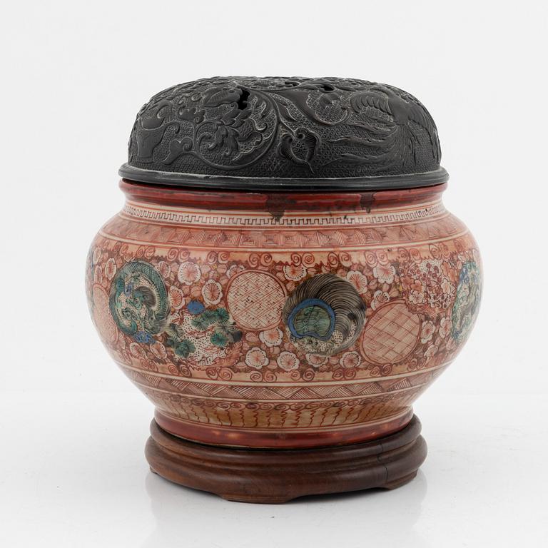 A Japanese Bonsai flower pot/censer, 19th Century.