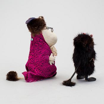 2 Moomin charachters from "Stinky" & "Hemulen" Atelier Fauni, 1950/60s.