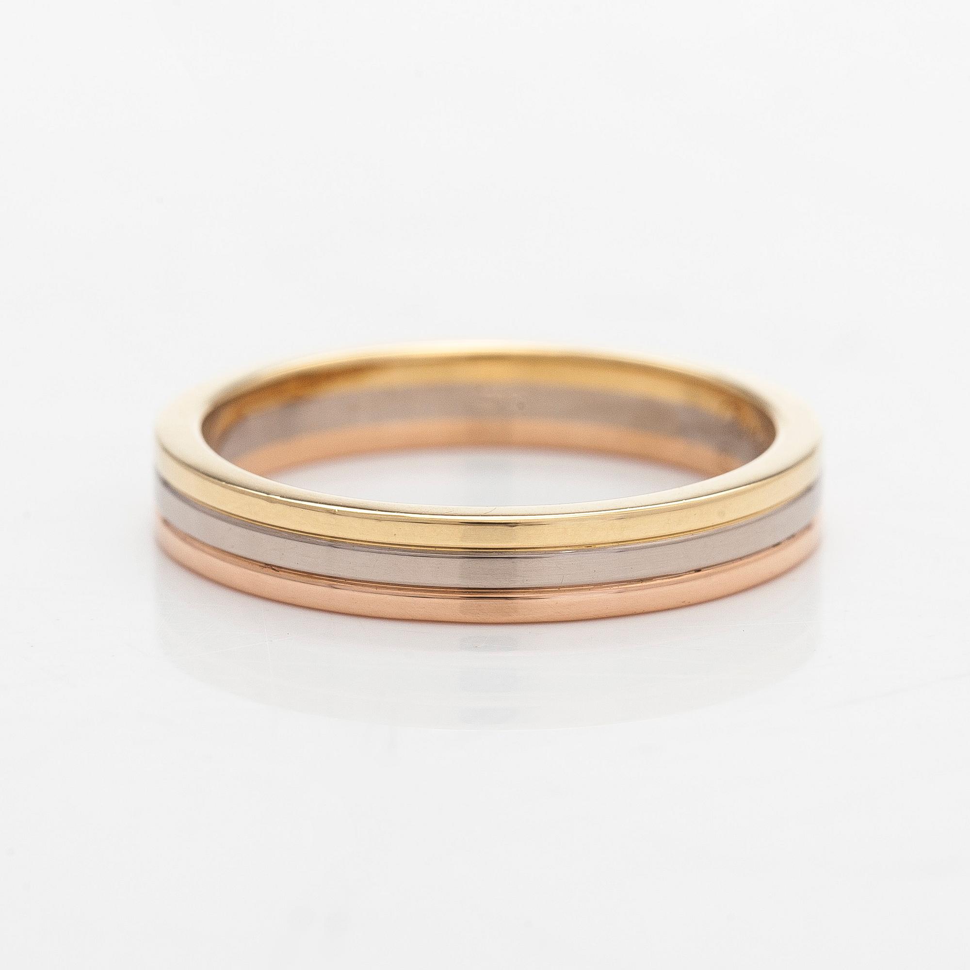 Cartier, ring, "Vendôme Louis Cartier", 18K trefärgsguld.