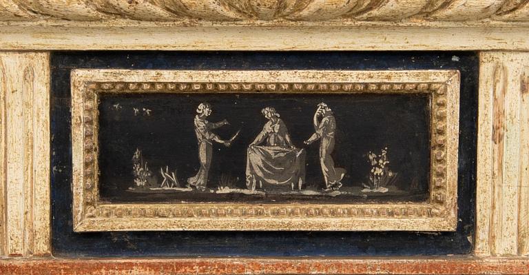 Mirror, late Gustavian style, first half of the 19th century.