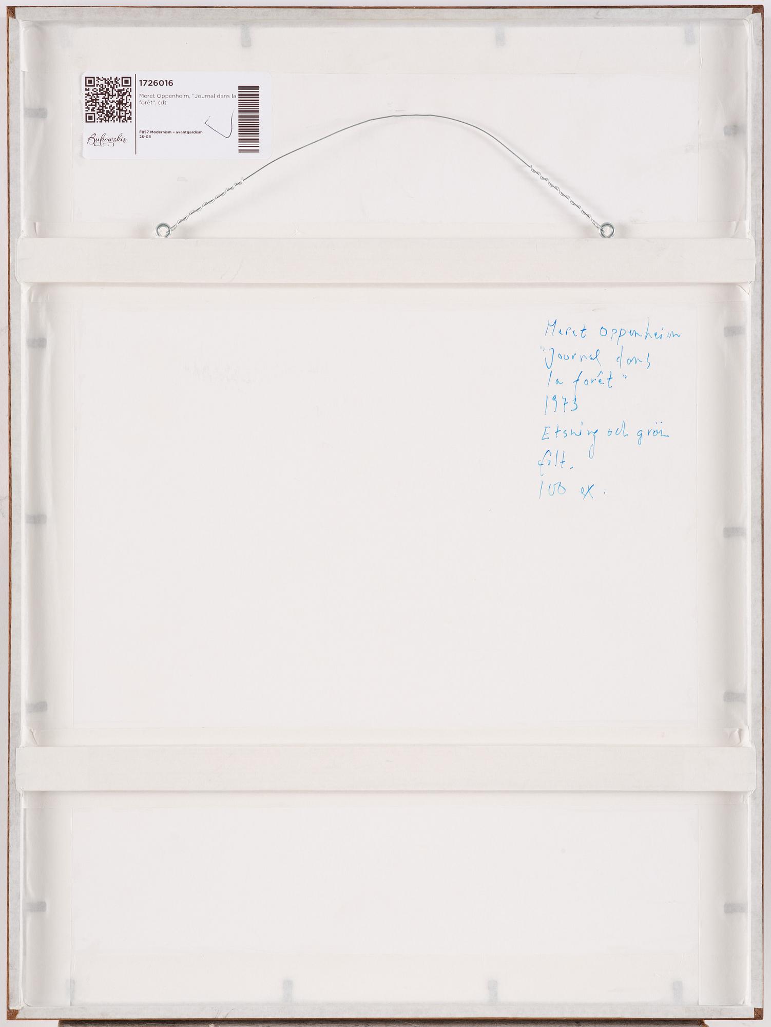 Meret Oppenheim, "Journal dans la forêt".