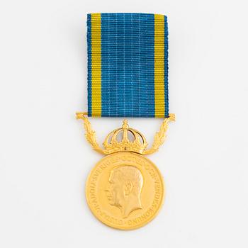 Medal "For Diligence and Integrity in the Service of the Realm" gold 18K.