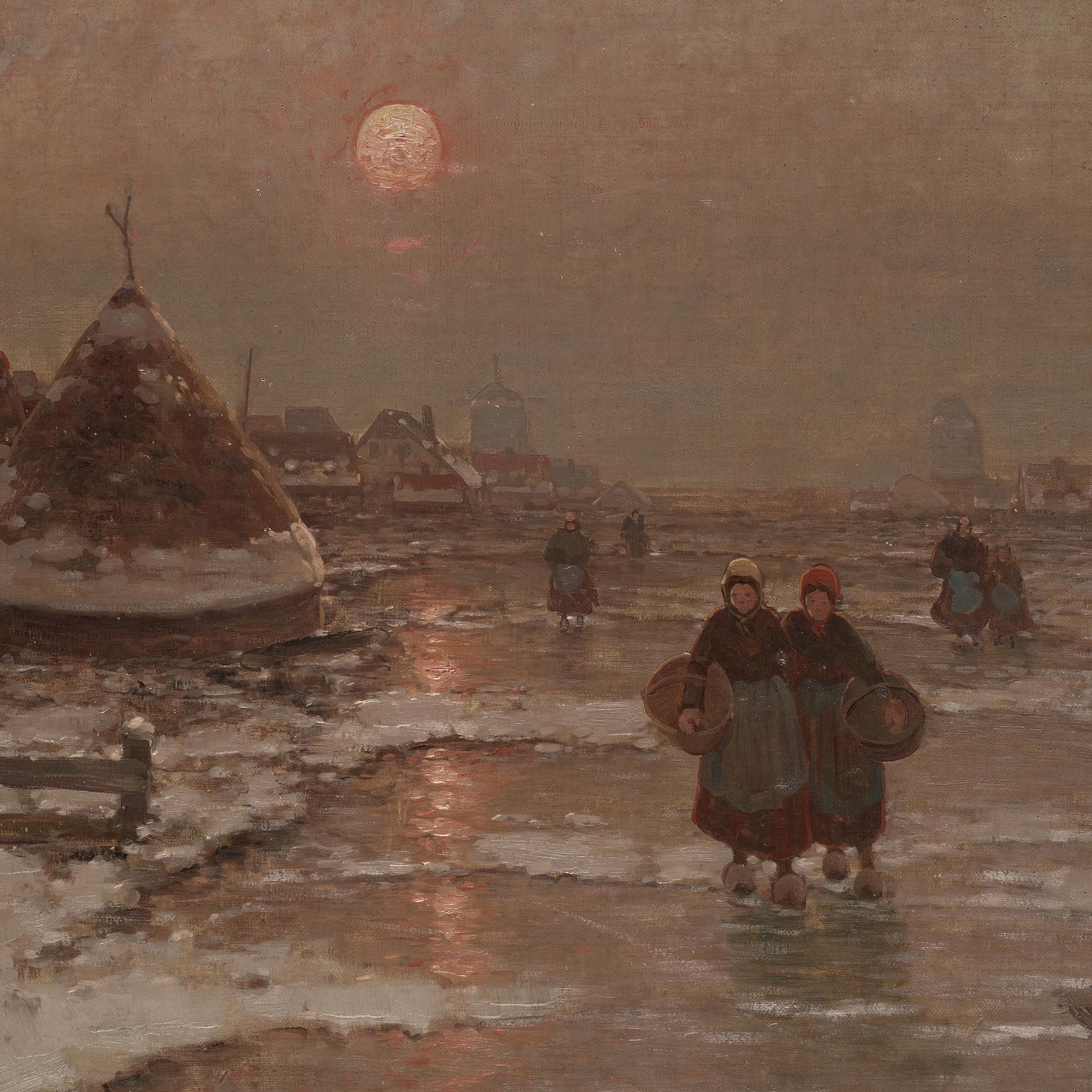 Johann Jungblut, oil on canvas, signed.
